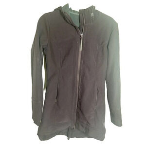 Mondetta Jacket Hooded Women’s S Purple Soft Shell Fitted Design Zipped Pockets